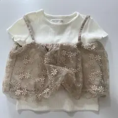ママラク キャミ付きTシャツ