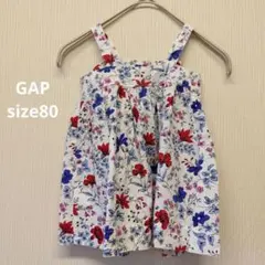 GAP ギャップ 花柄 ノースリーブ ワンピース 80 キャミワンピのサムネイル