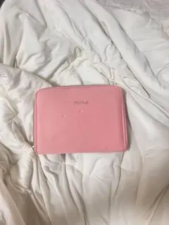 FURLA ポーチ ピンク オウム柄