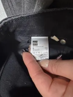 GU スキニーパンツ ブラック