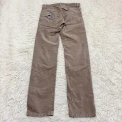 y7686 美品✨ユニクロ コーデュロイパンツ カジュアル ワッペン ベージュ