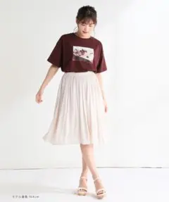 Honeys ギャザースカート アイボリー　オフホワイト　L