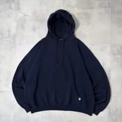 Russell Athletic　プルオーバー パーカー　無地　紺　メンズXXL