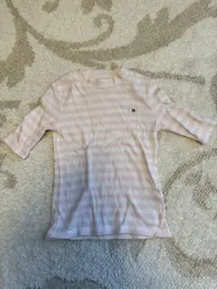 トミーヒルフィガー ボーダーのロンＴ ５部丈T シャツ 110