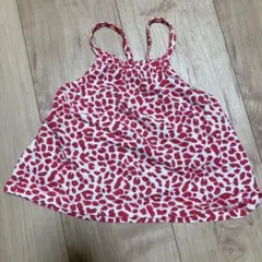babyGap 赤いヒョウ柄 タンクトップ 80