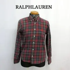 MY2163▲RALPHLAUREN▲ラルフローレン チェック柄長袖シャツ ロゴ
