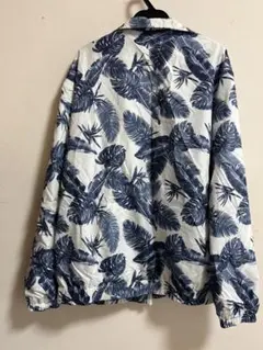 葉柄プリント ジップアップジャケットMサイズ