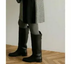 REMME 別注ラムレザーロングブーツ　ブラック　38