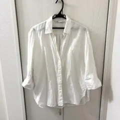 シャツ　白　L