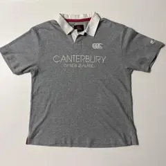 週末限定価格Canterbury カンタベリー ラガーシャツ グレー ポロのサムネイル