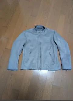 【美品】SHIPS シングルライダース ジャケット グレー Mのサムネイル