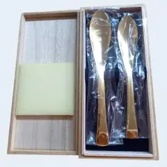 田中貴金属ジュエリー GINZA TANAKA 金メッキ スプーン 2本セット