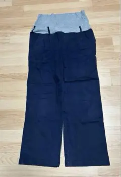 マタニティパンツ ネイビー M
