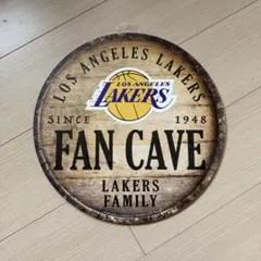 レイカーズ　ウッドサイン　NBA　インテリアグッズ