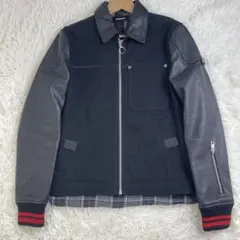 DIESEL ディーゼル　スタジャン  ウールレザー グレー ブラック DIESEL（ディーゼル）｜スタジャン一覧 - WEAR