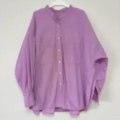 【訳アリ】アダムエロペピンク　ボタンアップシャツ 長袖