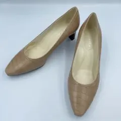 未使用級⭐︎REGAL リーガル プラチナム パンプス クロコ 24cmのサムネイル