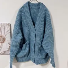 titivate select カーディガン 長袖　ニット　セーター　水色　S