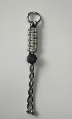 パラコード ボトルストラップ グレー黒