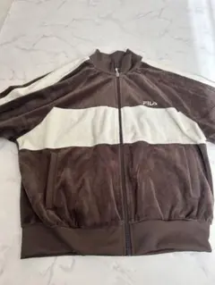 FILA ブラウン ホワイト ジャージ M