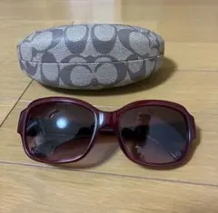 COACH サングラス ボルドー ラインストーン ケース付きのサムネイル