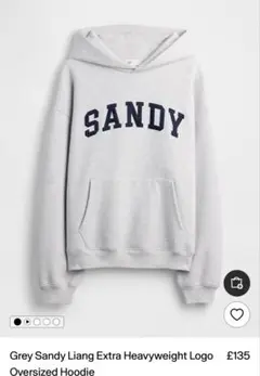 GAP Sandy Liang オーバーサイズフーディ グレー