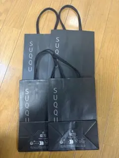 SUQQU ショップ袋 4枚セット 黒