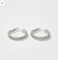 シルバーフープピアス 3cm