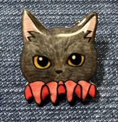ハンドメイド レジン ブローチ 黒猫② - メルカリ