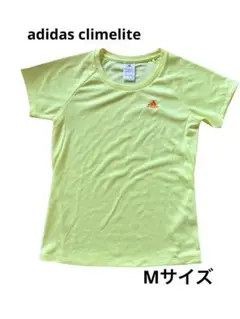 adidas climelite 蛍光イエロー Tシャツ レディースM