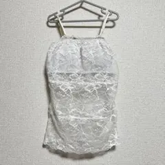 キャミソール　ブラトップ　Mサイズ　ホワイト　レディース