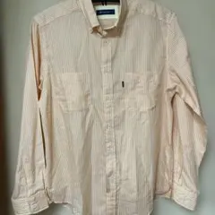 Golden Bear ストライプ長袖シャツ オレンジ L