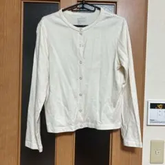 無印良品 カーディガン Mサイズ　羽織 綿100％ クリーム　アイボリー