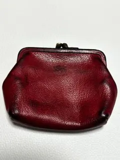 IL BISONTE（イルビゾンテ）がま口 コインケース 小銭入れ レザー 赤