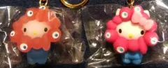 ♥大阪・関西万博　立体マスコットキーホルダー　ミャクミャク　キティ　２個set♥