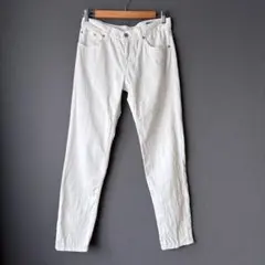 【SLOBE IENA】LE DENIM ホワイトデニムパンツ スキニー 38のサムネイル