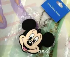 ミッキー　バッグチャーム　ケース付　シリコン　ディズニーリゾート　ミッキーマウス