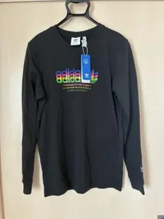 adidas アディダス オリジナルス　ブラック ロゴ　Tシャツ