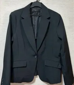 テーラードジャケット/ 黒 /ストライプ/15AR