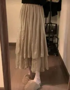 【美品】レイヤーフリル スカート 森ガール フェアリーグランジ