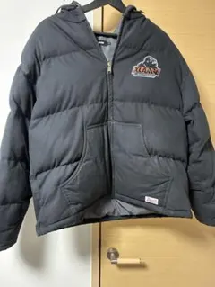 XLARGE ブラック ダウンジャケット フード付き ストリート