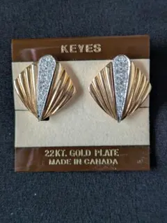 KEYES 22KTゴールドプレート イヤリング