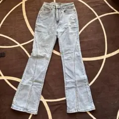 ブーツカットデニム・フレアデニム・ライトブルー