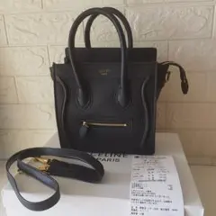 24時間以内発送 ブラック レザー ショルダーバッグ