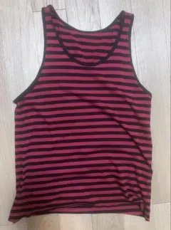 Grunge Border Cut Off Tank Top