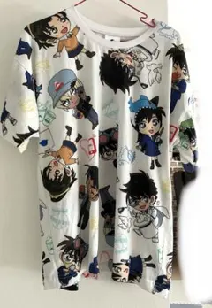USJ限定　名探偵コナン　Tシャツ　総柄　フリーサイズ