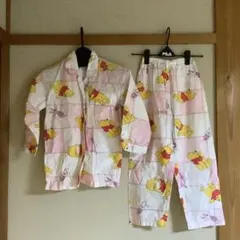 ⭐️くまのプーさん　キッズ　長袖、長ズボン　パジャマセット 120cm 軽量　薄手
