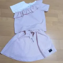 美品★JENNI love　ジェニィラブ　フリルカットソー・スカートセット