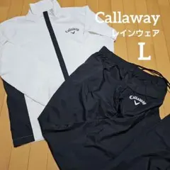 CallawayレインウェアメンズセットアップゴルフウェアL防風