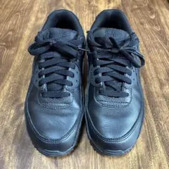 「美品」NIKE AIR MAX 90 レザーモデル ブラック25cm